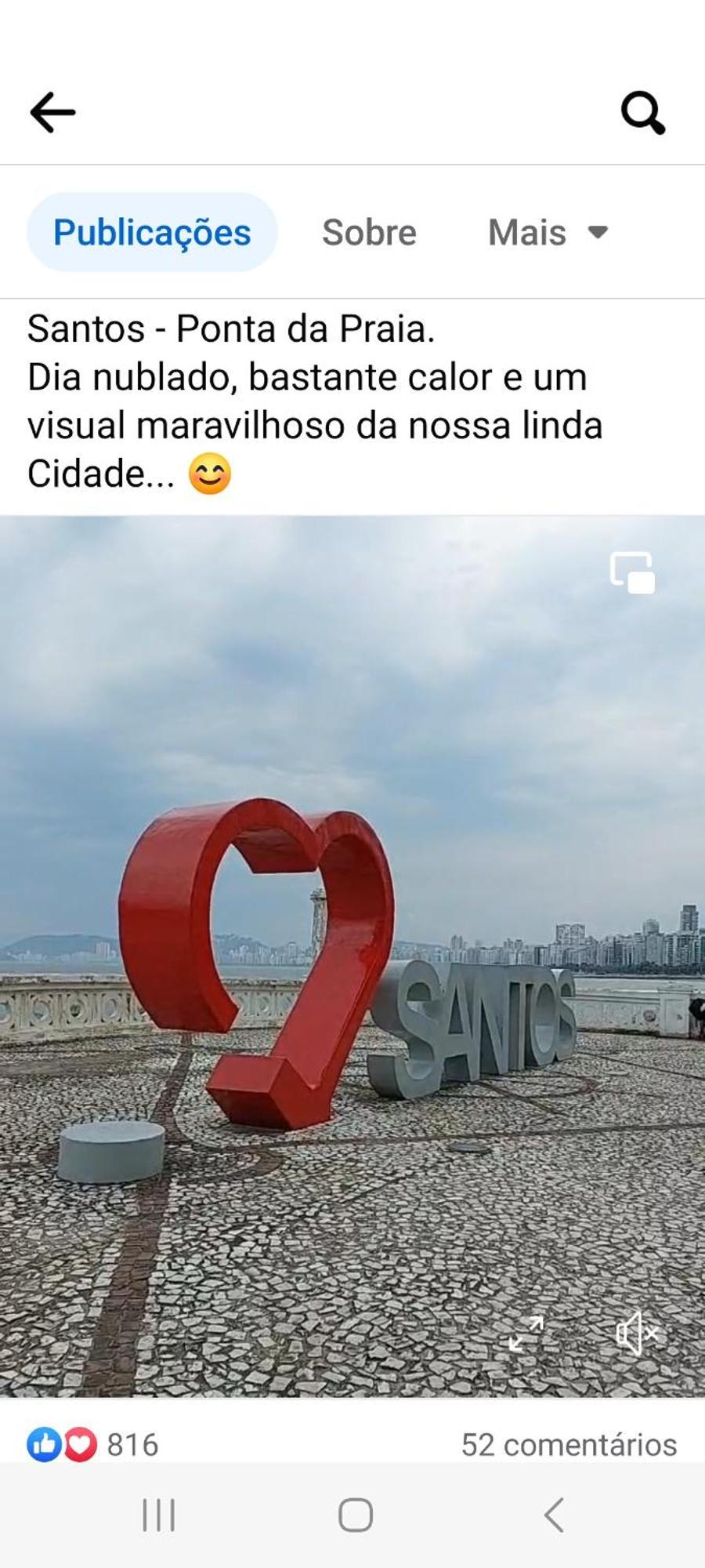 Vista Mar Na Do Gonzaga Apartamento